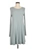 Forever 21 Solid Gray Casual Dress Size M - photo 1