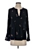 Ann Taylor 100% Polyester Black Long Sleeve Blouse Size S - photo 1