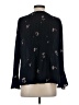 Ann Taylor 100% Polyester Black Long Sleeve Blouse Size S - photo 2