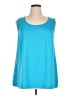 Catherines Blue Sleeveless T-Shirt Size 0X (14/16W) - photo 1