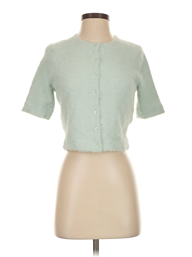 Pre-owned Levi's Cardigan Sweater In Green