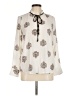 Lila Rose 100% Polyester Ivory Long Sleeve Blouse Size M - photo 1