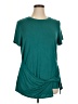 Cuddl Duds Teal Short Sleeve Top Size XL - photo 1