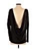 Silence and Noise Metallic Black 3/4 Sleeve Top Size S - photo 2