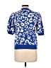 Amour Vert 100% Cotton Animal Print Blue Pullover Sweater Size L - photo 2