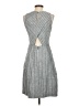 J.Crew Chevron-herringbone Gray Blue Casual Dress Size 2 (tall) - photo 2