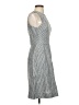 J.Crew Chevron-herringbone Gray Blue Casual Dress Size 2 (tall) - photo 4