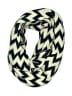 Unbranded 100% Acrylic Chevron-herringbone Ivory Blue Scarf One size - photo 1