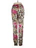 Boston Proper 100% Polyester Animal Print Pink Casual Pants Size XS - photo 2