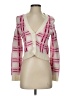 Central Park West Plaid Pink Cardigan Size XS - photo 1
