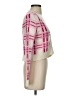 Central Park West Plaid Pink Cardigan Size XS - photo 4