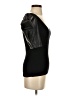 Express Black Short Sleeve Top Size S - photo 4