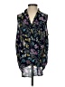 Everleigh 100% Polyester Floral Black Sleeveless Blouse Size S - photo 1