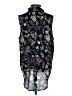 Everleigh 100% Polyester Floral Black Sleeveless Blouse Size S - photo 2