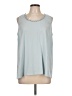 Ro & De 100% Polyester Silver Sleeveless Blouse Size L - photo 1