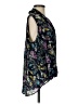 Everleigh 100% Polyester Floral Black Sleeveless Blouse Size S - photo 4