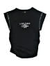River Island Black Sleeveless T-Shirt Size 5 - 6 - photo 1