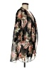 Poetry 100% Polyester Black Kimono Size 1X - photo 4