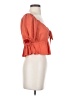 Lost + Wander 100% Rayon Orange Short Sleeve Blouse Size S - photo 4