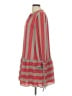 Ann Taylor LOFT 100% Polyester Stripes Red Casual Dress Size M - photo 5