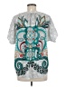Style&Co Teal Short Sleeve Blouse Size M - photo 2