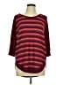 Maurices Stripes Burgundy Pullover Sweater Size M - photo 1
