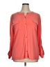 Dana Buchman Orange Long Sleeve Blouse Size XL - photo 1