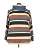 Weekend Suzanne Betro Stripes Brown Turtleneck Sweater Size 3X - photo 1