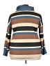Weekend Suzanne Betro Stripes Brown Turtleneck Sweater Size 3X - photo 2