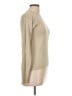 Henri Bendel 100% Silk Tan Long Sleeve Silk Top Size M - photo 4