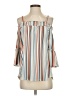 Inner Circle Inc. Blue 3/4 Sleeve Blouse Size S - photo 1