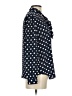J.Crew 365 100% Polyester Polka Dots Blue Long Sleeve Blouse Size 2 - photo 4