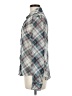 About A Girl 100% Polyester Argyle Gray Long Sleeve Blouse Size M - photo 5