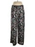 Ann Taylor 100% Polyester Paisley Black Casual Pants Size 12 (petite) - photo 1