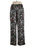 Ann Taylor 100% Polyester Paisley Black Casual Pants Size 12 (petite) - photo 2