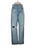 AGOLDE 100% Cotton Hearts Blue Jeans Size 24 waist - photo 1