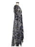 Calvin Klein 100% Polyester Paisley Blue Casual Dress Size 8 - photo 4