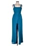 Unbranded 100% Polyester Solid Teal Jumpsuit Size S - photo 1
