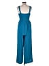 Unbranded 100% Polyester Solid Teal Jumpsuit Size S - photo 2