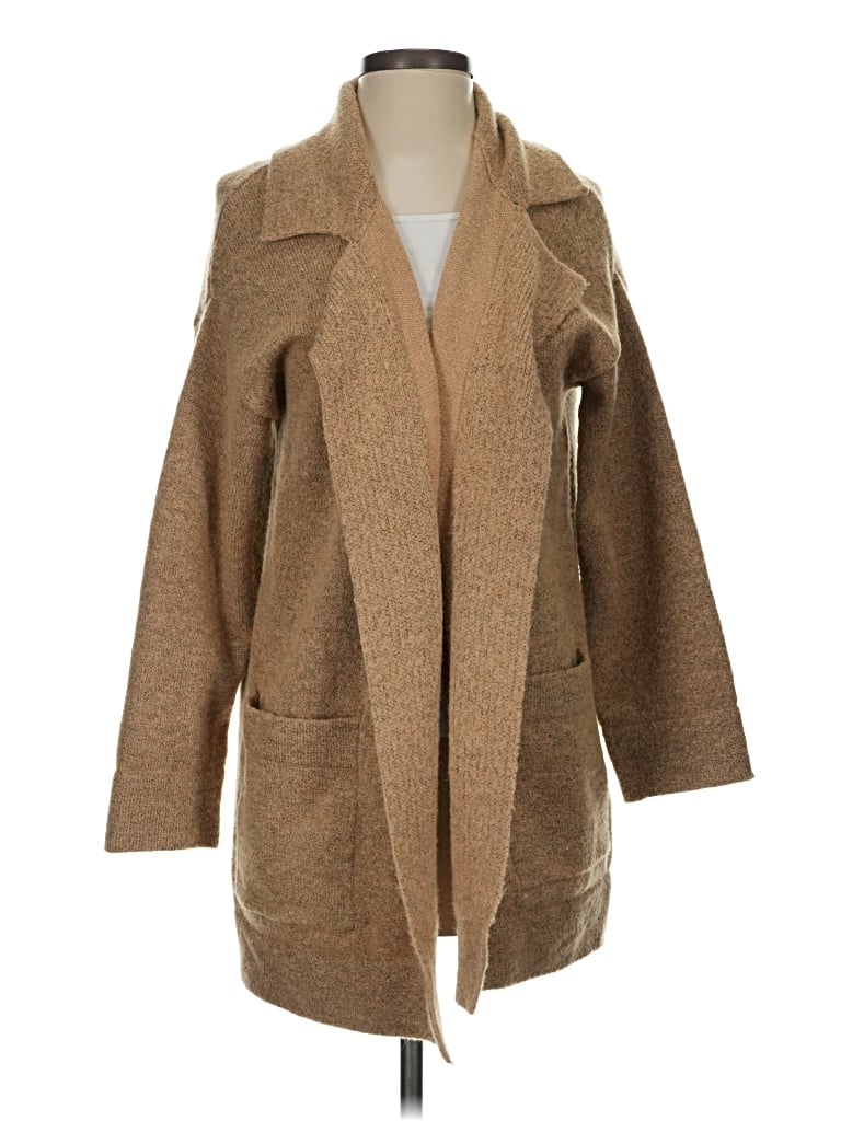 Pre-owned Thread & Supply Cardigan Sweater In Brown