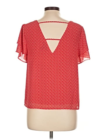 Aqua Short Sleeve Blouse (view 2)