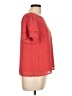 Aqua 100% Polyester Red Short Sleeve Blouse Size L - photo 4