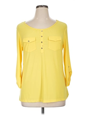 Perseption Concept 3/4 Sleeve Blouse (view 1)