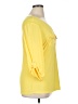 Perseption Concept Yellow 3/4 Sleeve Blouse Size XL - photo 4