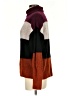 Express Color Block Burgundy Turtleneck Sweater Size XS - photo 5