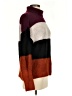 Express Color Block Burgundy Turtleneck Sweater Size XS - photo 4