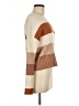 Poof! Color Block Tan Pullover Sweater Size L - photo 4