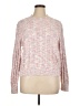 J.Crew Factory Store Tweed Pink Pullover Sweater Size XL - photo 1