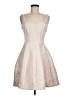 Betsy & Adam 100% Polyester Ivory Tan Cocktail Dress Size 6 - photo 1