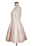 Betsy & Adam 100% Polyester Ivory Tan Cocktail Dress Size 6 - photo 5